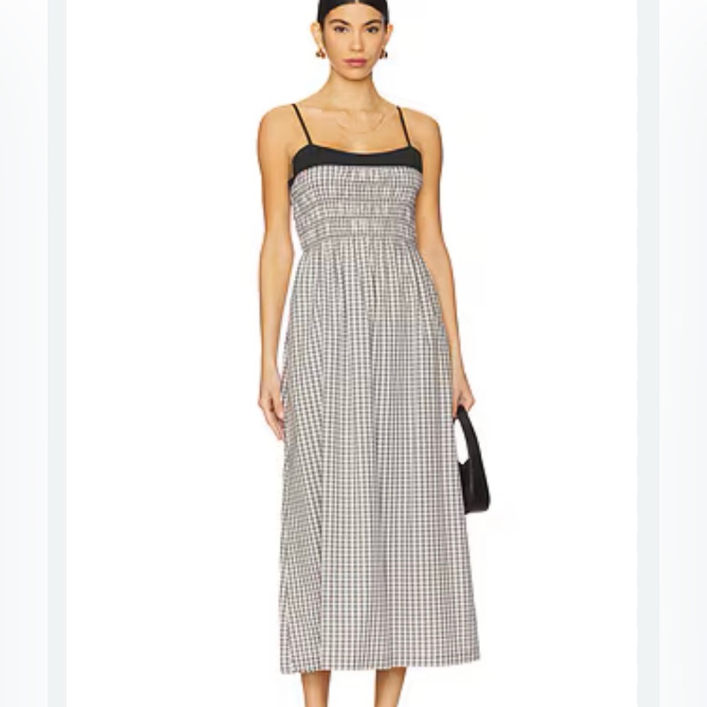 Rails Primrose Dress in Jet Ivory Gingham, Like New